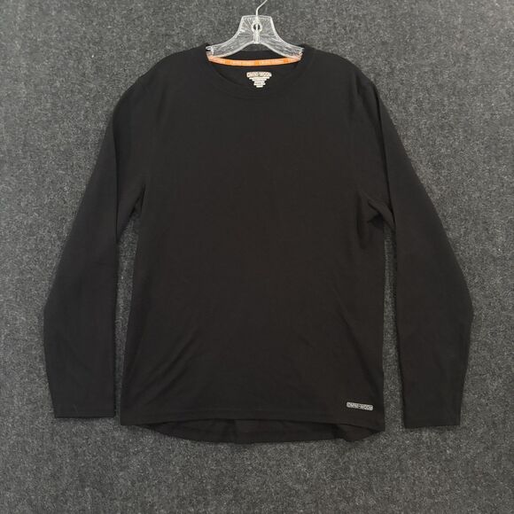 Omni Wool Shirt Men's XL Black Long Sleeve Wool Blend Crewneck Outdoor Basic - Picture 1 of 9